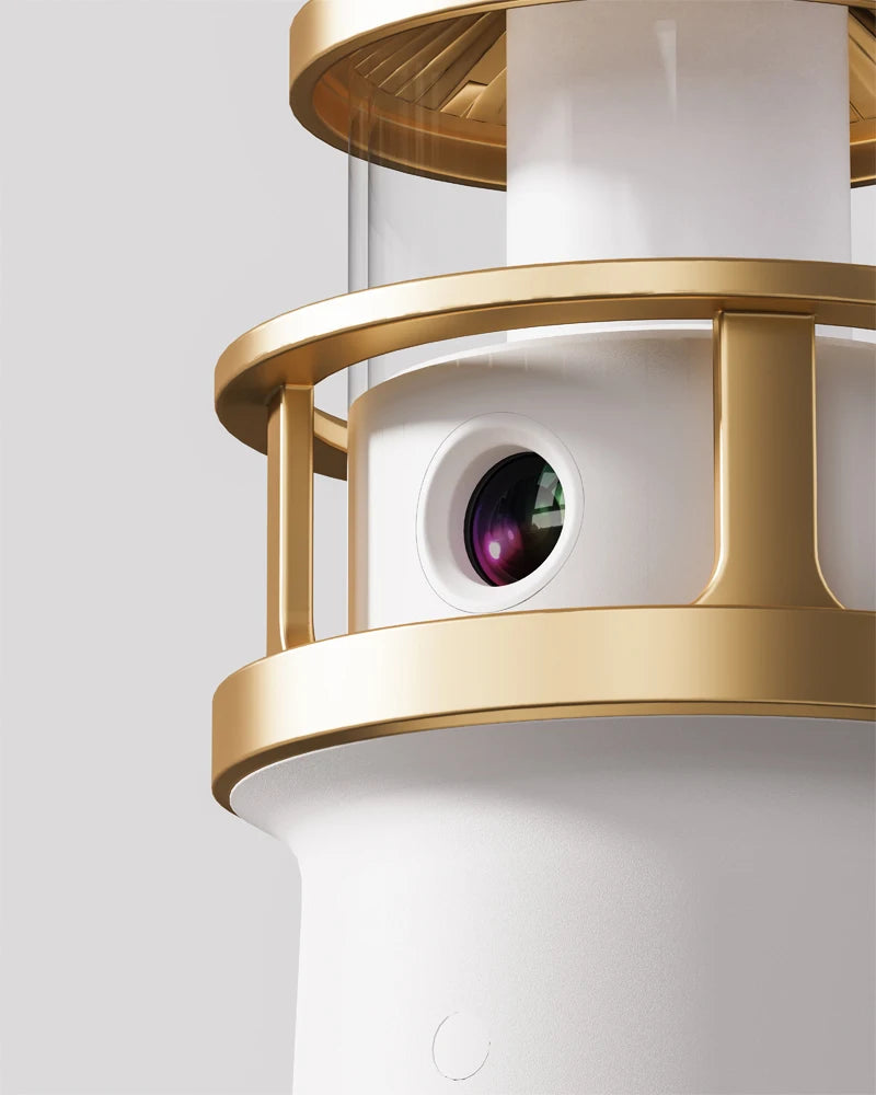 Nordic Lighthouse Moon Projection Lamp - Motion Sensor Ambient Light