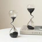 Nordic Curved Glass Hourglass - Minimalist Sand Timer