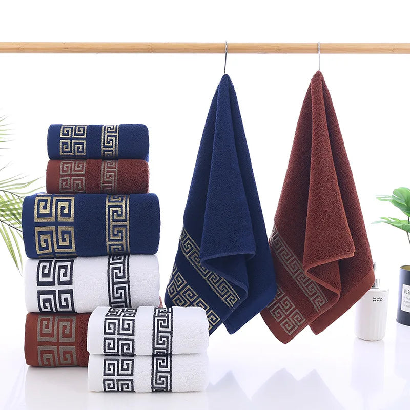 Homilliy Essential Cotton Bath Towels – 2-Piece Set (Black)