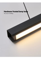 Nordic Linear LED Pendant Light – Ultra-Slim Modern Island Chandelier