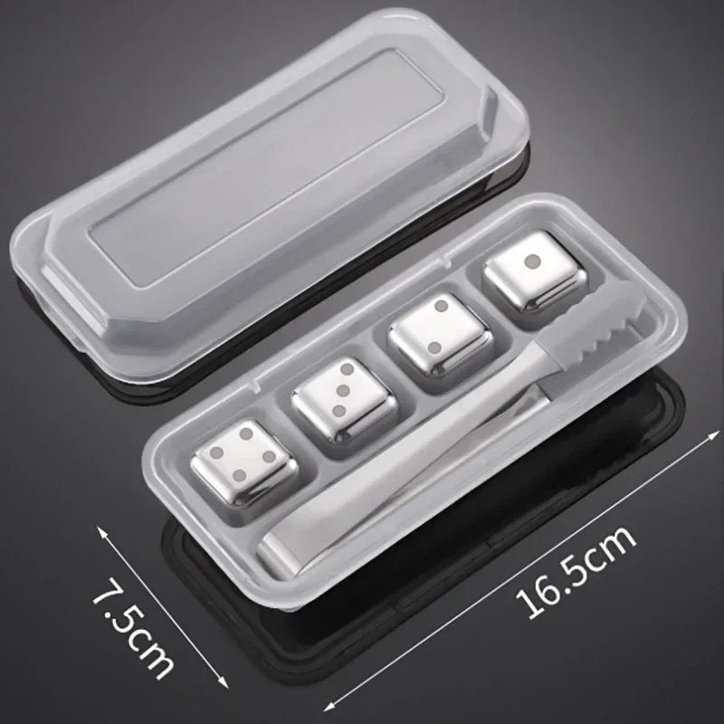 Homilliy Stainless Steel Whiskey Stones – Reusable Drink Chillers