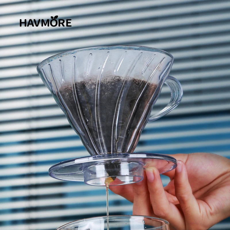 Homilly Reusable Coffee Dripper – Pour Over Resin Filter (1–4 Cups)
