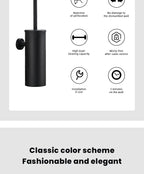 Wall-Mounted Stainless Steel Toilet Brush Holder