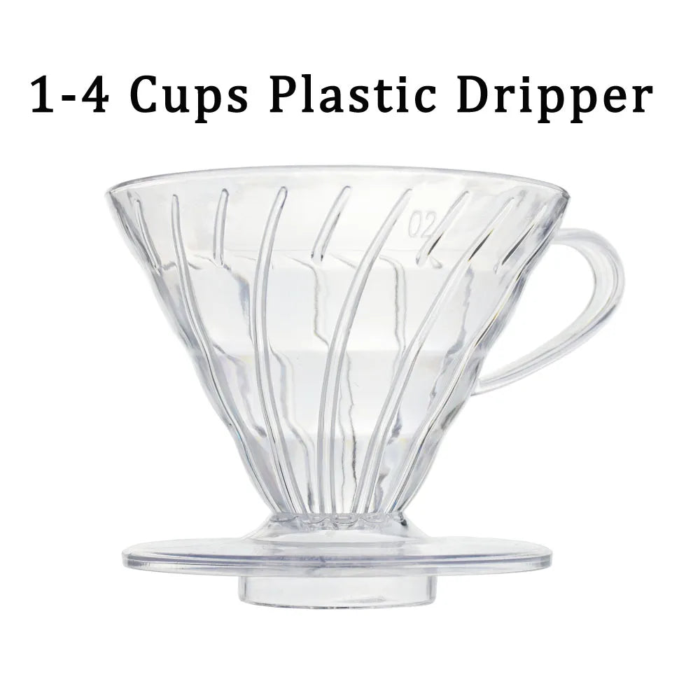 Homilly Reusable Coffee Dripper – Pour Over Resin Filter (1–4 Cups)