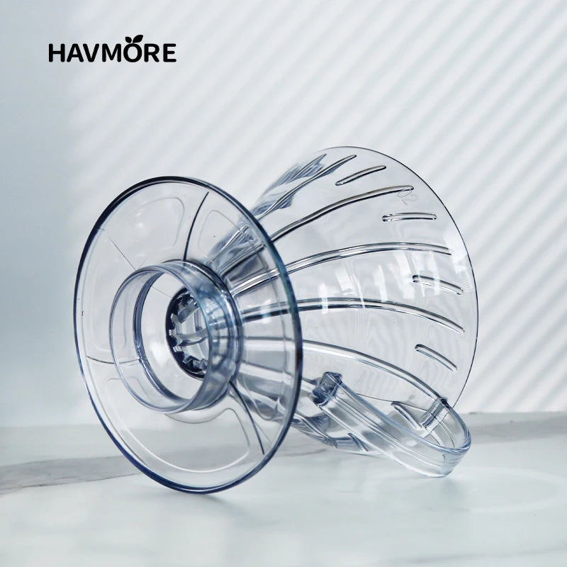 Homilly Reusable Coffee Dripper – Pour Over Resin Filter (1–4 Cups)