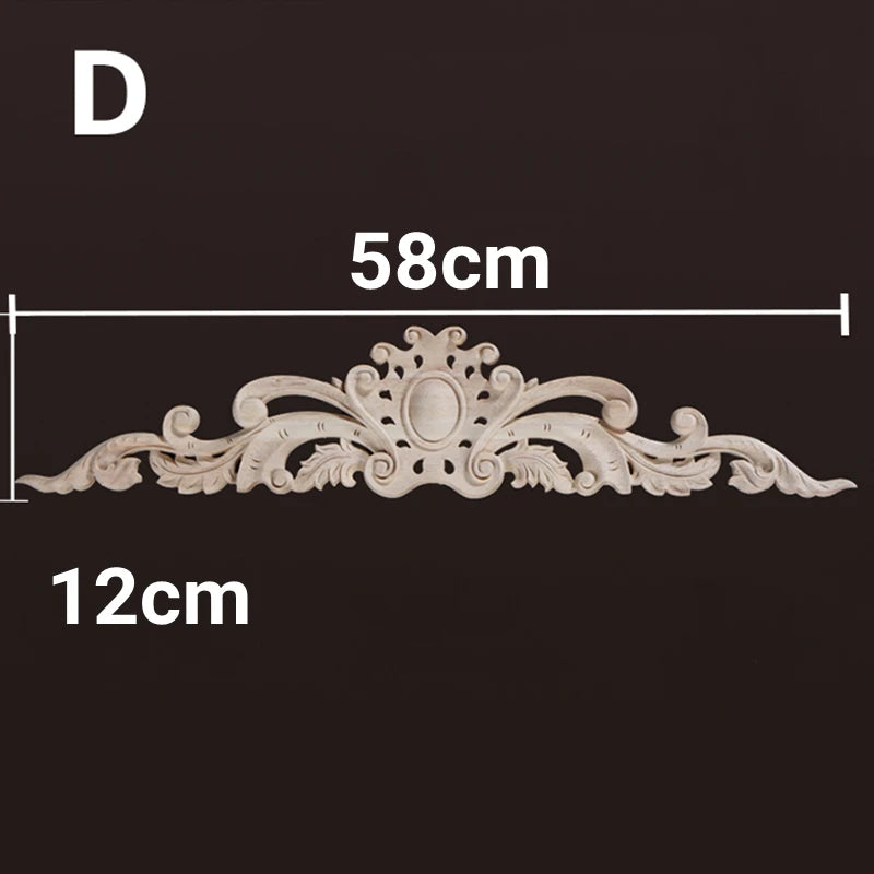Homilliy Wood Appliques & Onlays – Decorative Floral Carvings for Furniture & Walls