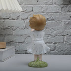 Heart Balloon Girl Sculpture – Modern Art Resin Statue Inspired Décor