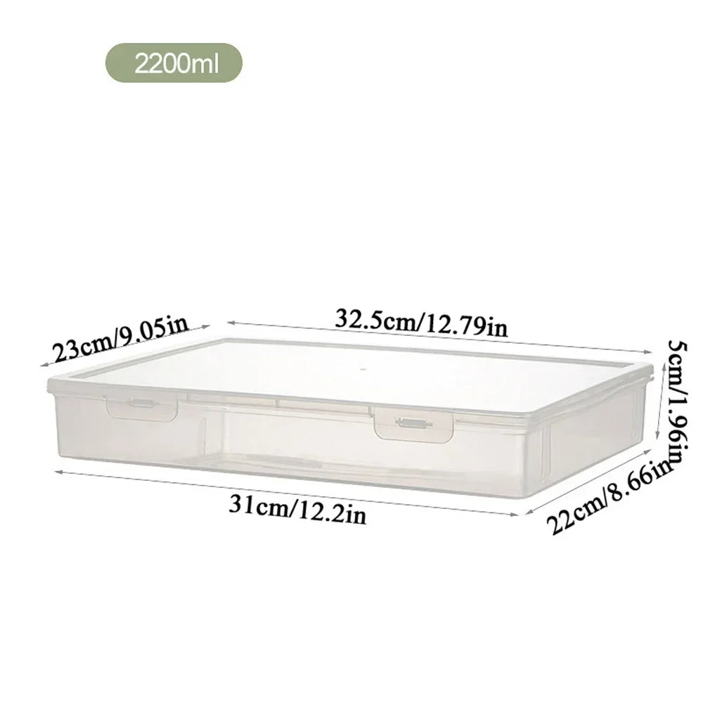 Clear Acrylic A4 Document Organizer Box – Dustproof Desktop Storage Solution