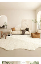 Organic Cloud Plush Area Rug – Ultra-Soft Asymmetrical Floor Mat