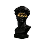 David Head Resin Bust Sculpture – Modern European Abstract Home Décor