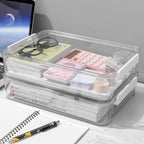 Clear Acrylic A4 Document Organizer Box – Dustproof Desktop Storage Solution