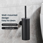 Wall-Mounted Stainless Steel Toilet Brush Holder