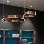 Nordic LED Ring Pendant Light – Modern Minimalist Statement Chandelier