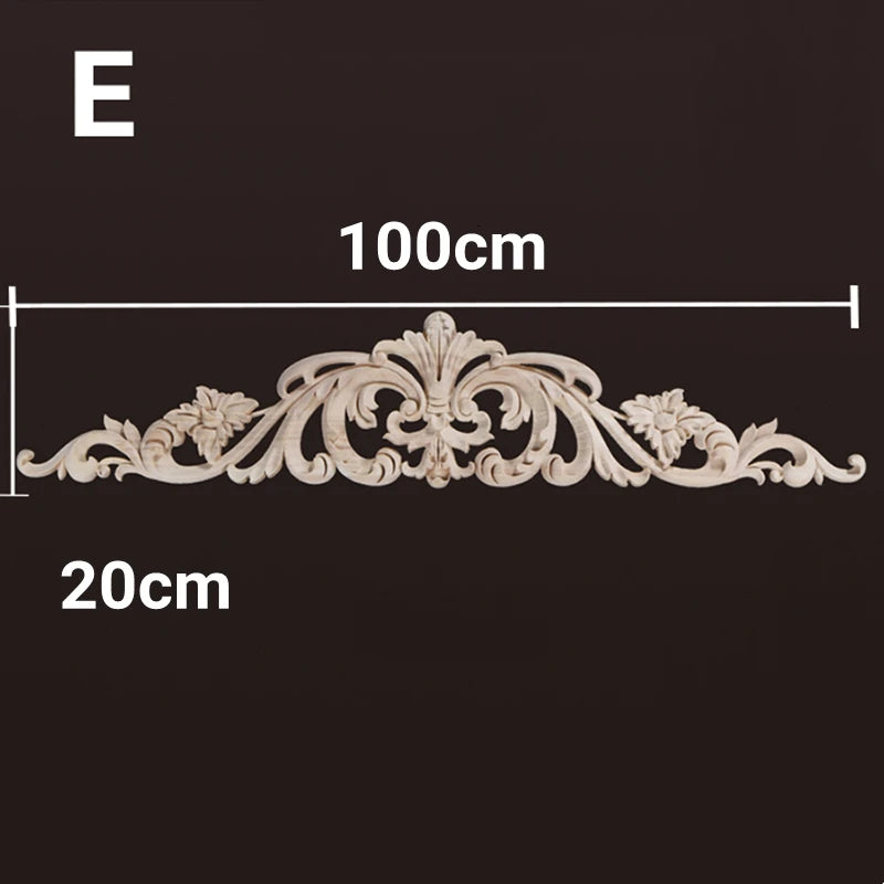 Homilliy Wood Appliques & Onlays – Decorative Floral Carvings for Furniture & Walls