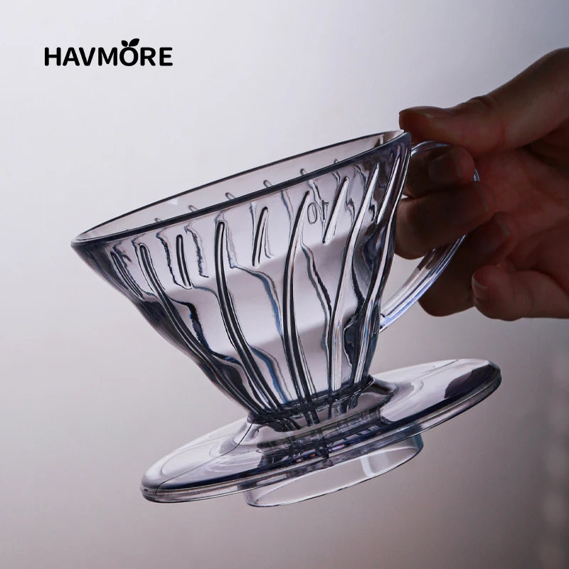 Homilly Reusable Coffee Dripper – Pour Over Resin Filter (1–4 Cups)