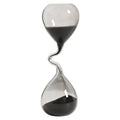 Nordic Curved Glass Hourglass - Minimalist Sand Timer