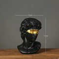 David Head Resin Bust Sculpture – Modern European Abstract Home Décor