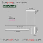 Nordic Linear LED Pendant Light – Ultra-Slim Modern Island Chandelier