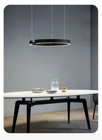 Nordic LED Ring Pendant Light – Modern Minimalist Statement Chandelier