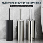Wall-Mounted Stainless Steel Toilet Brush Holder