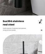 Wall-Mounted Stainless Steel Toilet Brush Holder