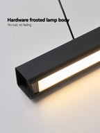 Nordic Linear LED Pendant Light – Ultra-Slim Modern Island Chandelier