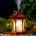 Zen Pavilion Desktop Humidifier – Portable Ultrasonic Mist & Ambient Night Light