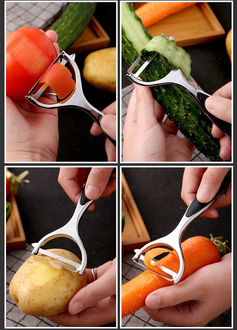 1PC Stainless Steel Vegetable Peeler Potato Peeler Multi-function Carrot Grater Fruit Tools Kitchen Accessories Cuisine Pelador
