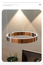 Nordic LED Ring Pendant Light – Modern Minimalist Statement Chandelier