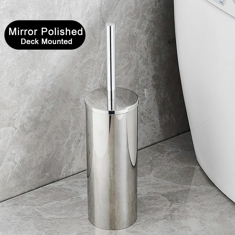Wall-Mounted Stainless Steel Toilet Brush Holder