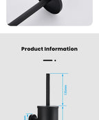 Wall-Mounted Stainless Steel Toilet Brush Holder