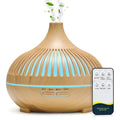 Premium Wood Grain Essential Oil Diffuser (500ml) – Ultrasonic Aromatherapy & Ambient Humidifier