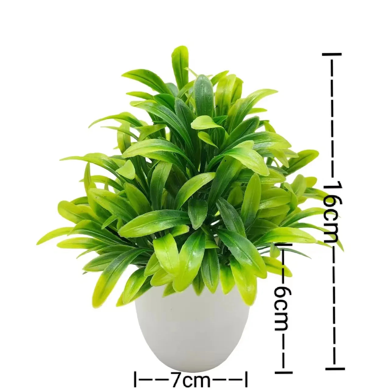 Homilly Mini Artificial Plant in Pot – Decorative Greenery for Home & Office