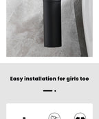 Wall-Mounted Stainless Steel Toilet Brush Holder