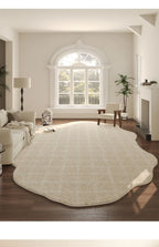Organic Cloud Plush Area Rug – Ultra-Soft Asymmetrical Floor Mat
