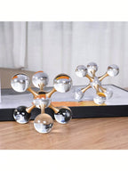 Crystal Geometric Molecular Candle Holder – Luxury Tabletop Decor & Ambient Lighting