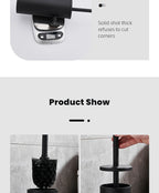 Wall-Mounted Stainless Steel Toilet Brush Holder