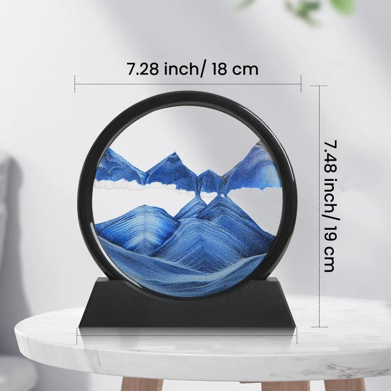 Nordic 3D Moving Sand Art Picture - Deep Sea Quicksand Hourglass